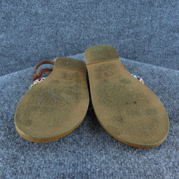 Universal Thread Women Thong Shoes Brown Synthetic Buckle Size 7.5 Medium - Picture 6 of 6
